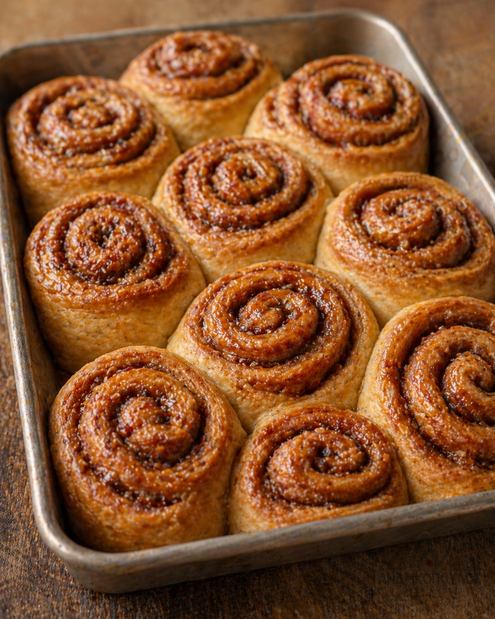 Cinnamon Rolls με Φυστικοβούτυρο & Κανέλα
