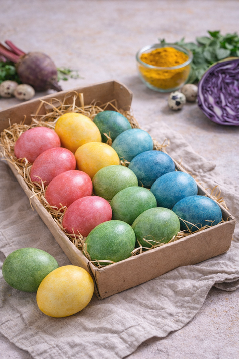 Φυσικό βάψιμο αυγών: Μια πιο αγνή προσέγγιση για το Πάσχα