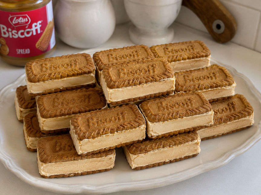 Παγωτά Σάντουιτς Lotus Biscoff