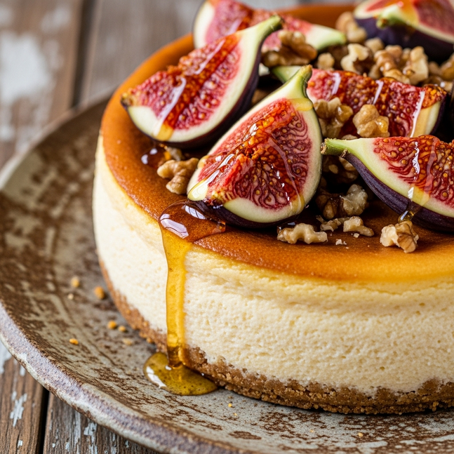 Cheesecake με Φρέσκα Σύκα & Μέλι
